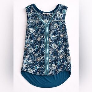Ricki’s Floral Sleeveless Blouse Size L